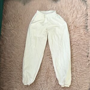 LOS ANGELES APPAREL white sweatpants Jogger Pants